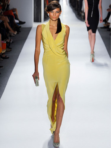 michael kors dress yellow